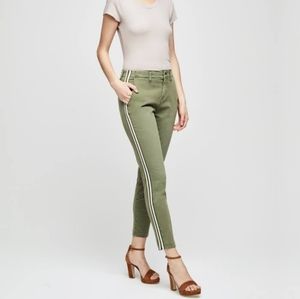 NWT L'agence Paris High Rise Trouser w/ Stripe 25